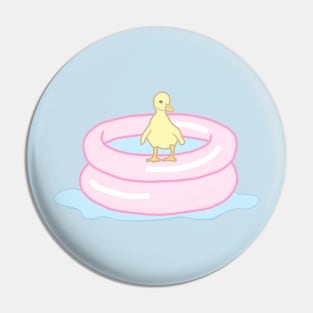 Ducky with an inflatable pool Pin