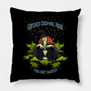 Witches Cocktail Hour - You are invited Pillow