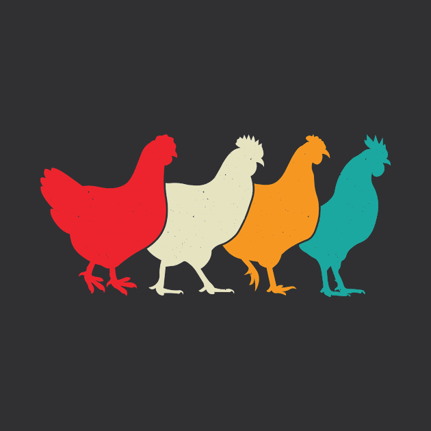 Chicken Silhouette T-Shirt by MaypopHouseDesigns