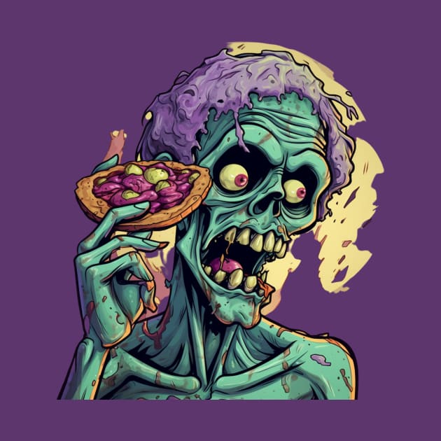 Zombie Pizza Lover by emblemat2000@gmail.com