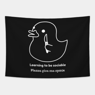 Learning to be sociable, please give me space Tapestry