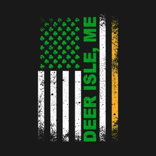 Irish American Flag DEER ISLE, ME T-Shirt