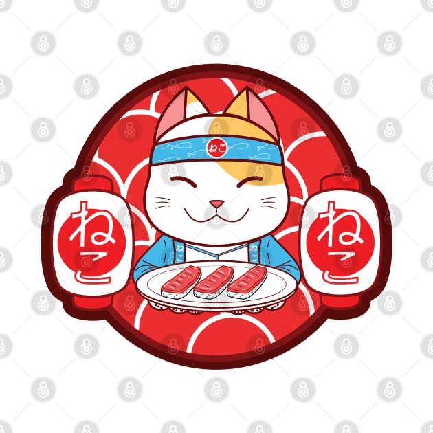 Sushi chef cat by Rentake