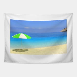 Sun, Sea, Shade and Shadow - Myrtos Beach Tapestry