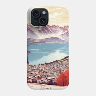 Zell Am See Austria Vintage Travel Retro Tourism Phone Case