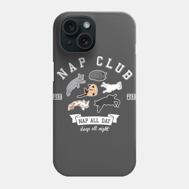 Nap Club Purr Phone Case by Bomdesignz