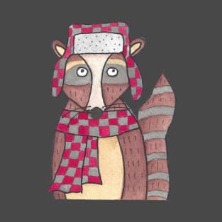 Winter Raccoon T-Shirt