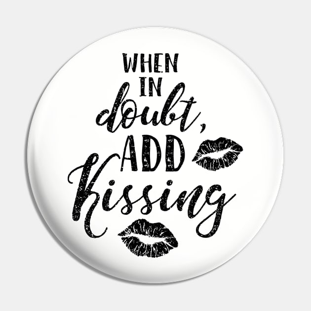 Kissing in Gray Pin by WriteOnCon