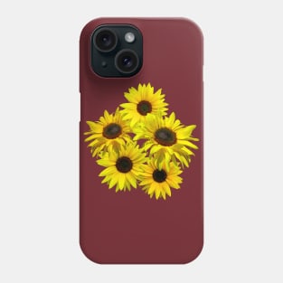 bunch of flowers, sunflowers, sunflower, blooming Phone Case