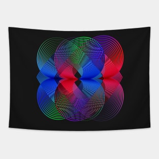 Geometric Abstract Kinetic Art Tapestry