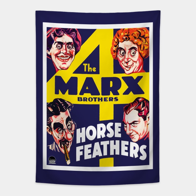 Horse Feathers - The Marx Bros. Tapestry by RockettGraph1cs