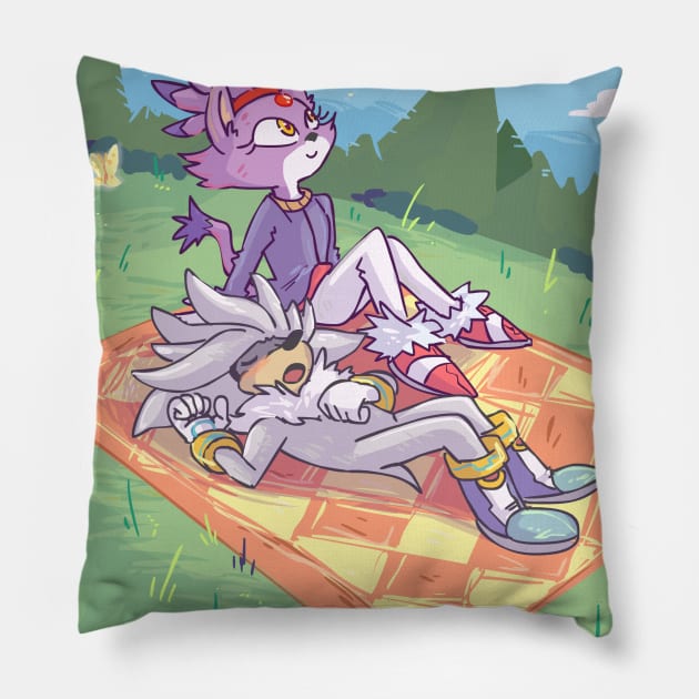 Blaze and Silver's Picnic Pillow by sky665