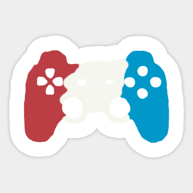 Red,White and Blue(controller) - Video Games - Sticker