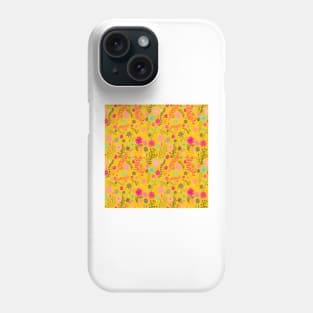 Yellow ditsy floral Phone Case