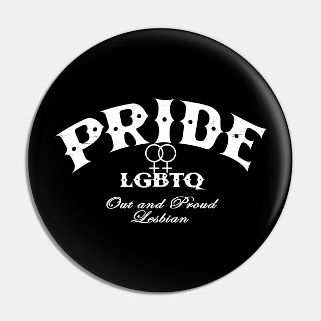 Lesbian Pride - CBs style Pin by ianscott76