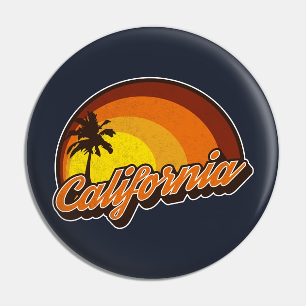 California Sunset Vintage Style Pin by Styleuniversal