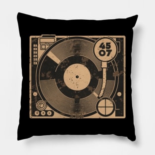 45 Record Adapter (Distressed) Pillow