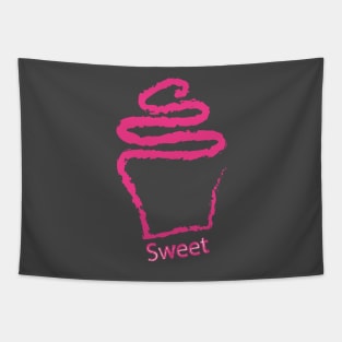 Cupcake drawing Tapestry