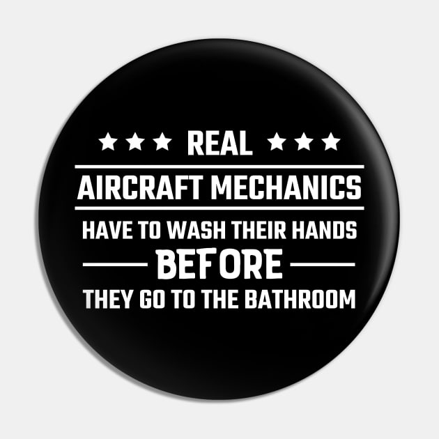 Aircraft Mechanic Funny Aviation Quote Pin by Huhnerdieb Apparel