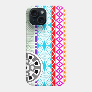 mayan mask pattern in mandala ecopop Phone Case