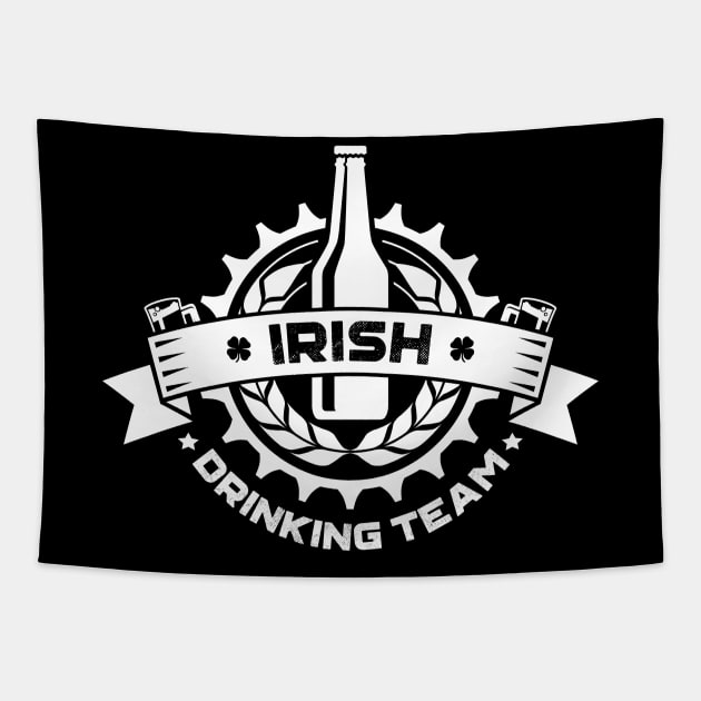 Irish Drinking Team Irish St Patricks Day Tapestry by trendingoriginals