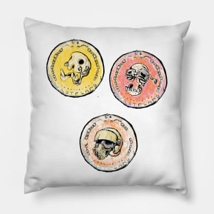 Post-nuclear era coins Pillow