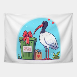 valentine bin chicken Tapestry