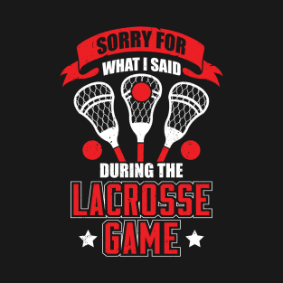 Funny Lacrosse Game Player Coach Gift T-Shirt