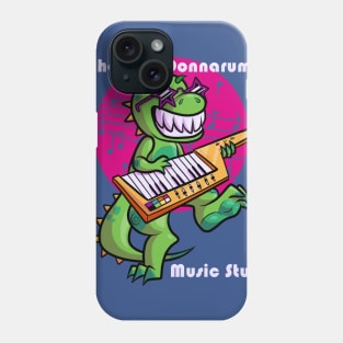 T Rex with Music Circle and Studio Name Phone Case