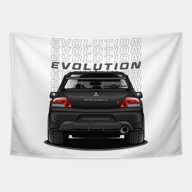 Lancer EVO IX GT (Phantom Black Mica) Tapestry by Jiooji Project