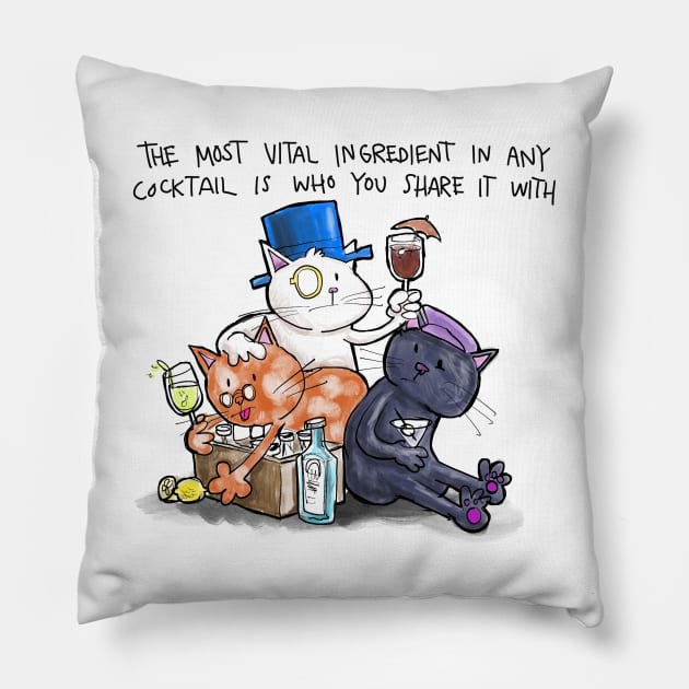 Vital cocktail ingredient Pillow by johnnybuzt