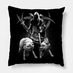 Odin Norse Viking Pagan God Mythology Gungnir Pillow