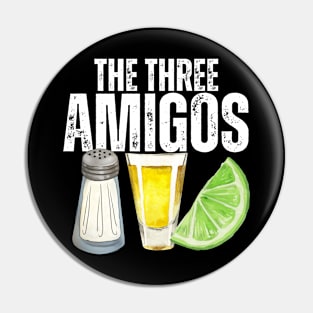 The Three Amigos Salt Lime Tequila Cinco De Mayo Pin