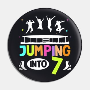 Jumping Into 7 Year Old Birthday Trampoline Jumping Pin