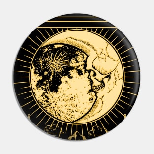 The Moon Tarot in Gold Pin