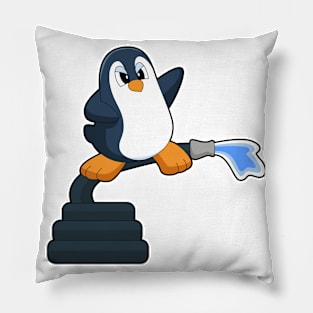 Penguin Firefighter Fire hose Pillow