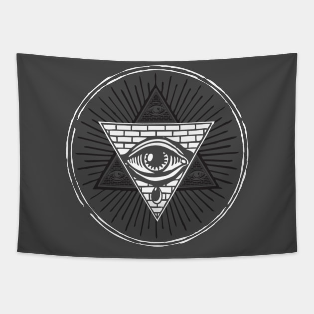 Eye of the New World Normal Tapestry by FAKE NEWZ DESIGNS