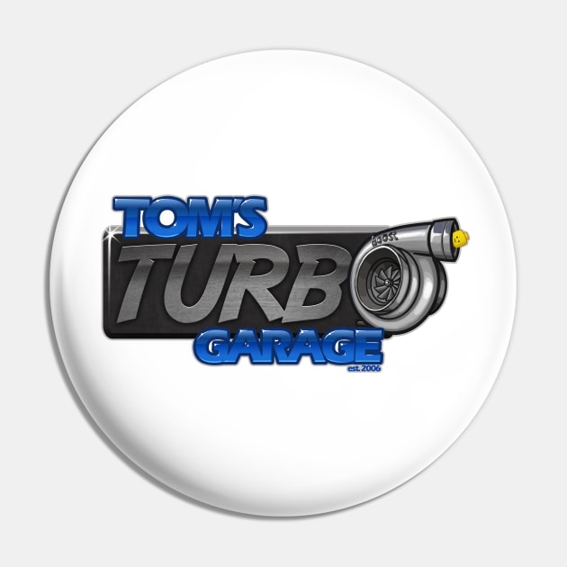 Tom's Turbo Garage Logo Pin by TomsTurboGarage