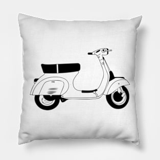 Vespa 50 Special Black Outline Pillow