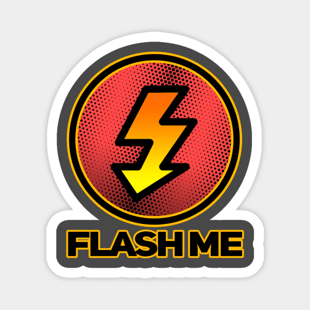 The Flash Logo Photography Themed Magnet by FlashMe