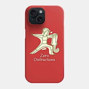 Cat and Yoga Zero Distractions Phone Case