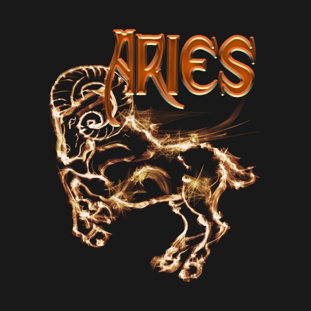 Aries Ram Astrology art design by starchildsdesigns