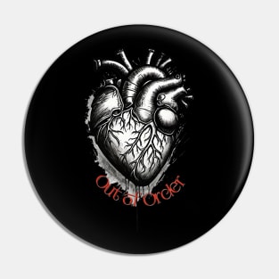 Heart Out of Order Pin