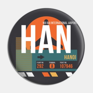 Hanoi (HAN) Airport Code Baggage Tag Pin