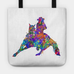 Barrel racing rider Tote