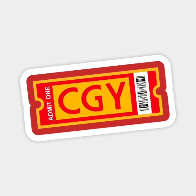 CGY Ticket Magnet by CasualGraphic