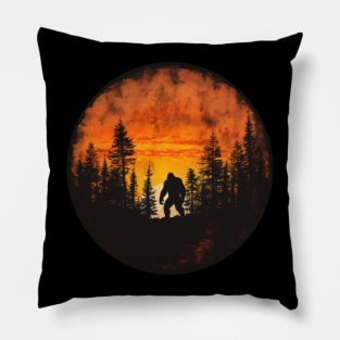 Bigfoot Silhouette 2 Pillow