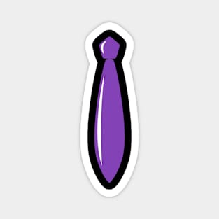 Shiny Purple Tie Magnet