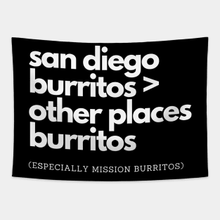 San Diego Burritos Tapestry