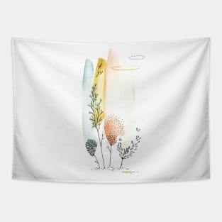 Watercolor Forest Tapestry